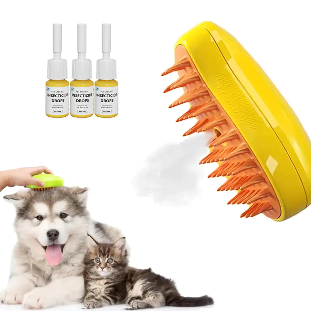 Rechargeable Steam Pet Brush