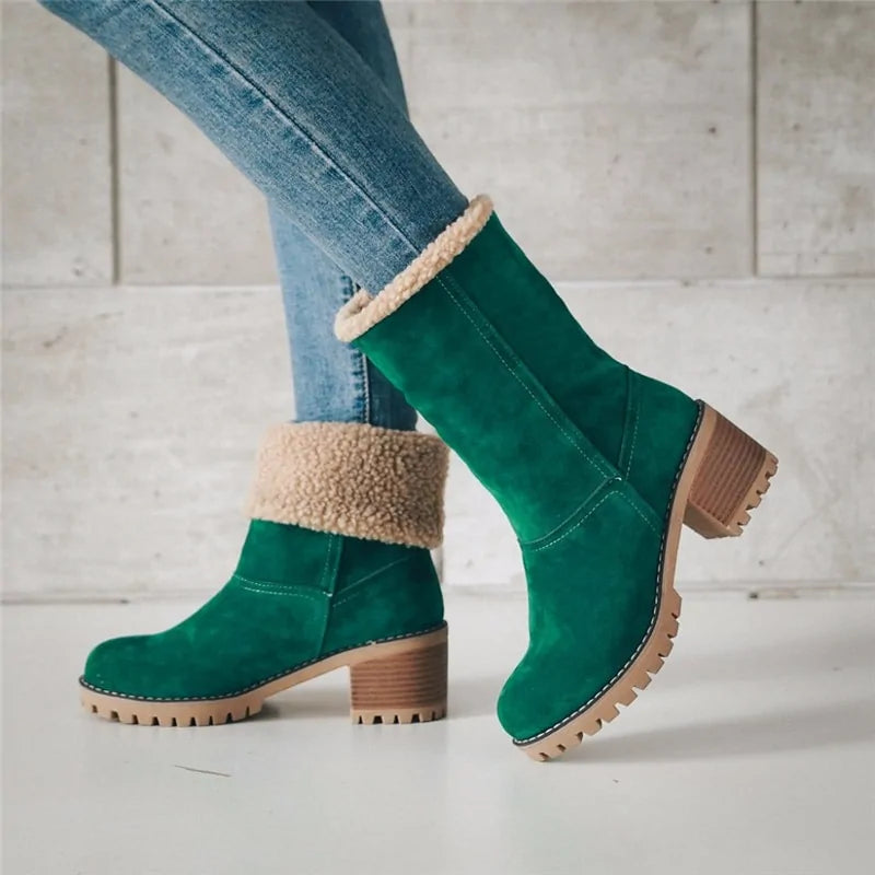 Chic Winter Fur Ankle Boots