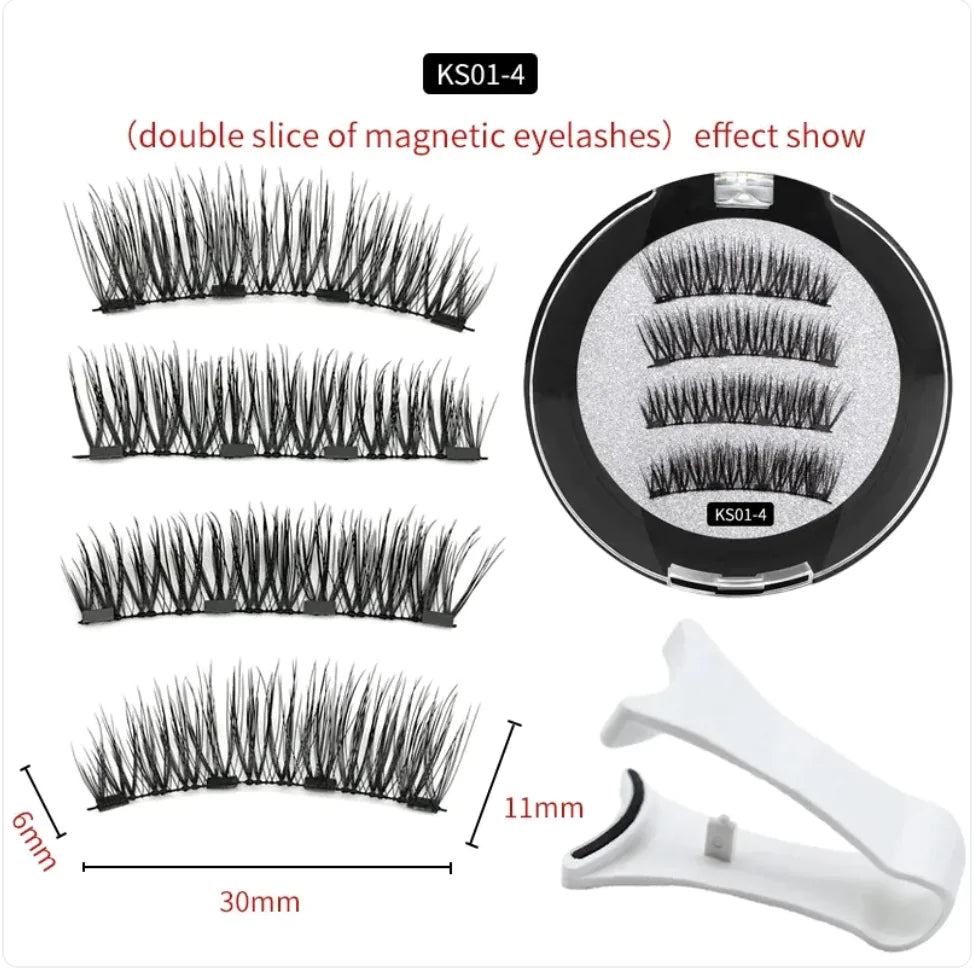 Reusable Magnetic Natural False Eyelashes