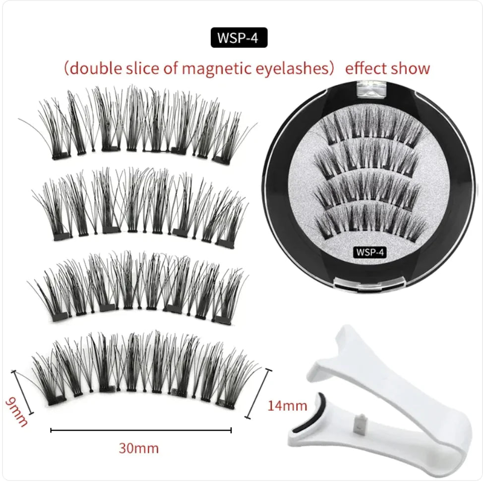 Reusable Magnetic Natural False Eyelashes