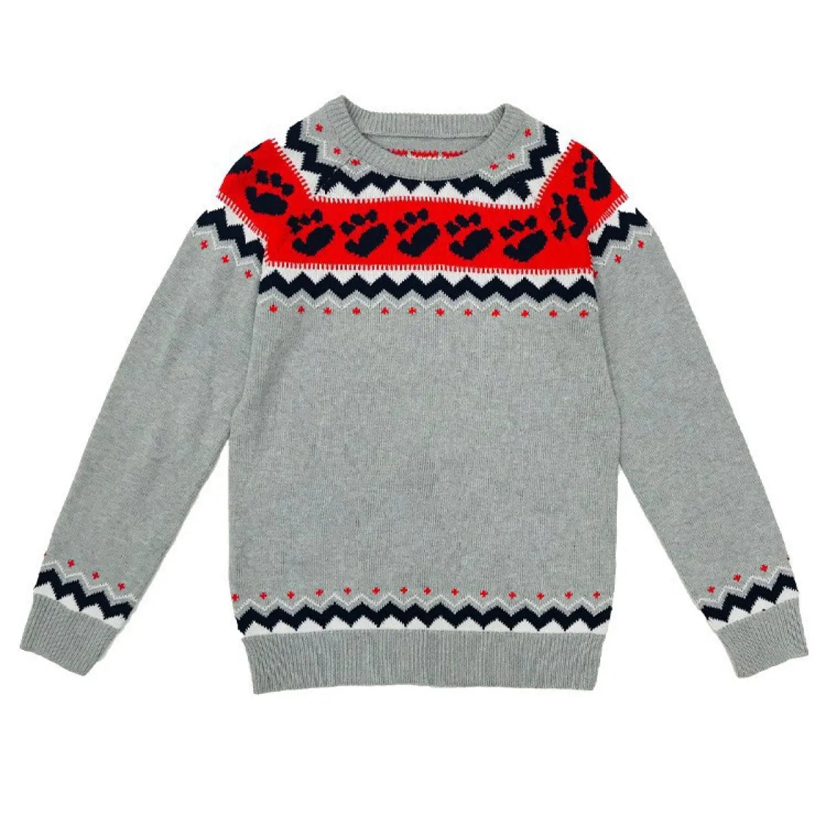 Women's Multicolor Round Neck Loose Knit Sweater