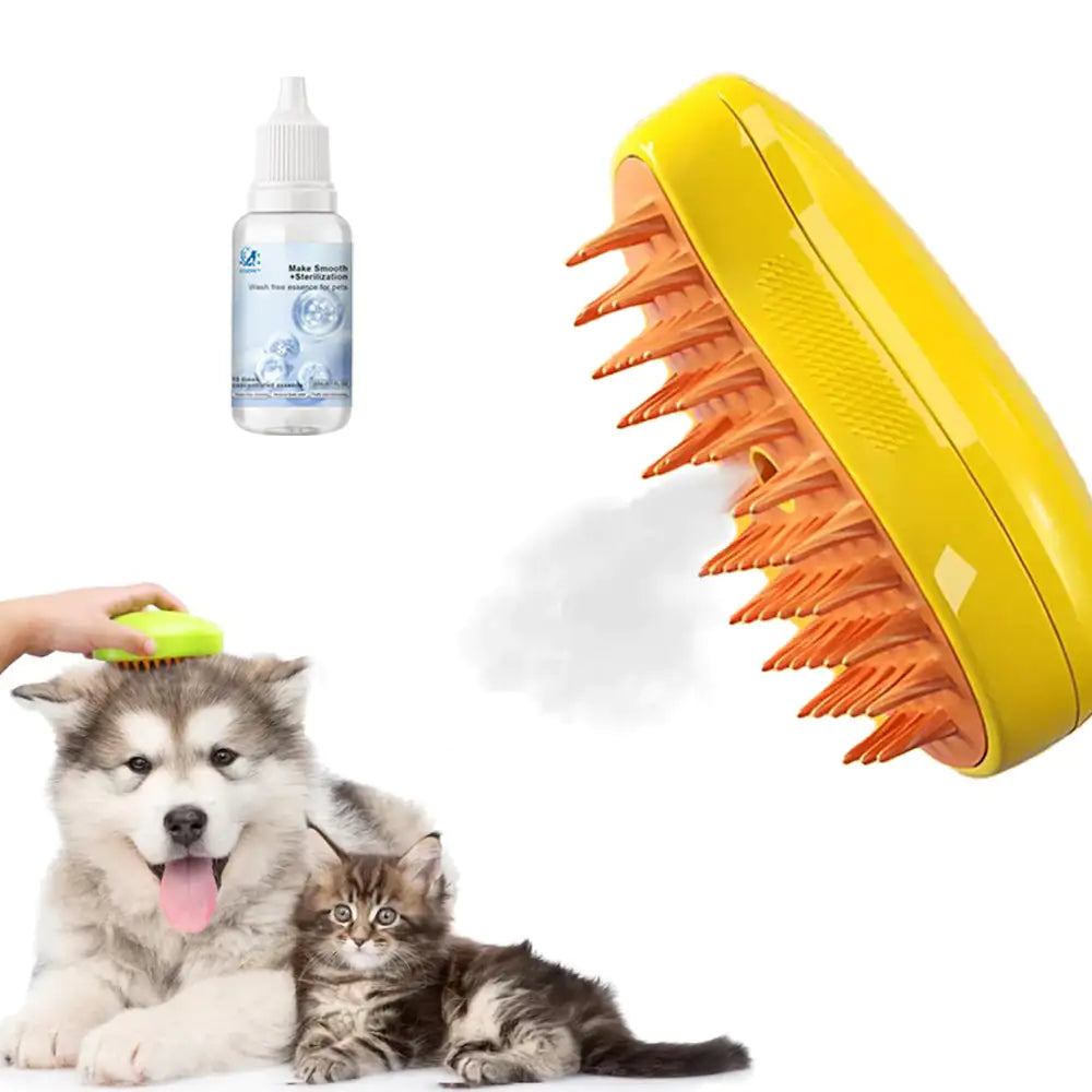 Rechargeable Steam Pet Brush