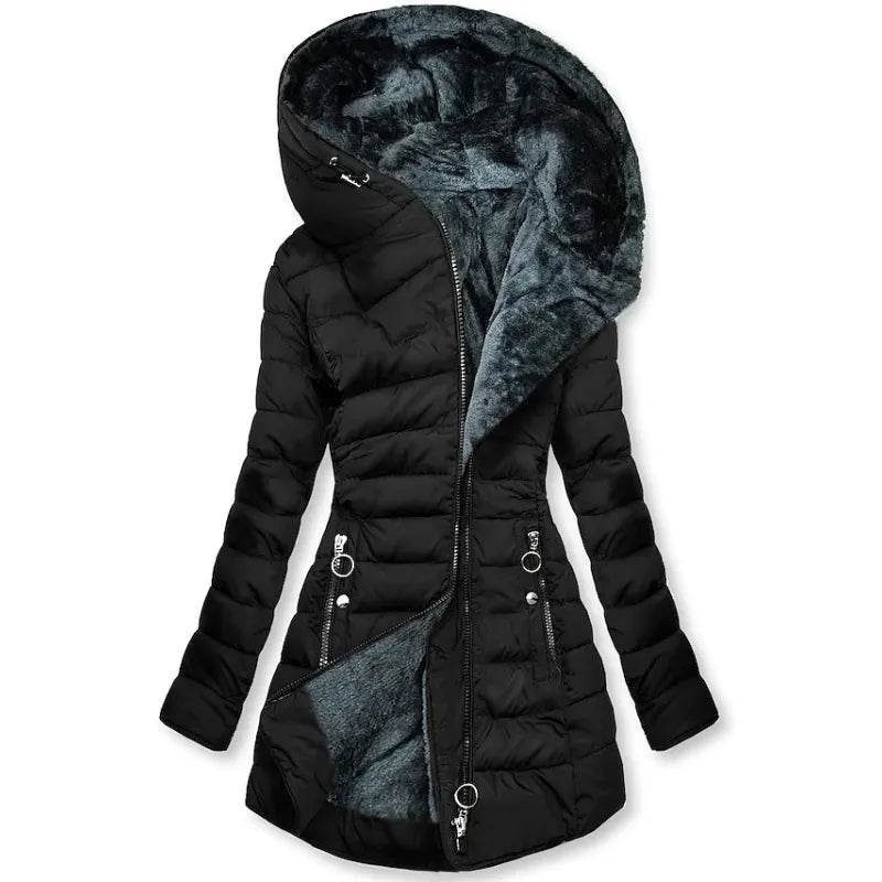 Chic Women's Cotton Hoodie Coat