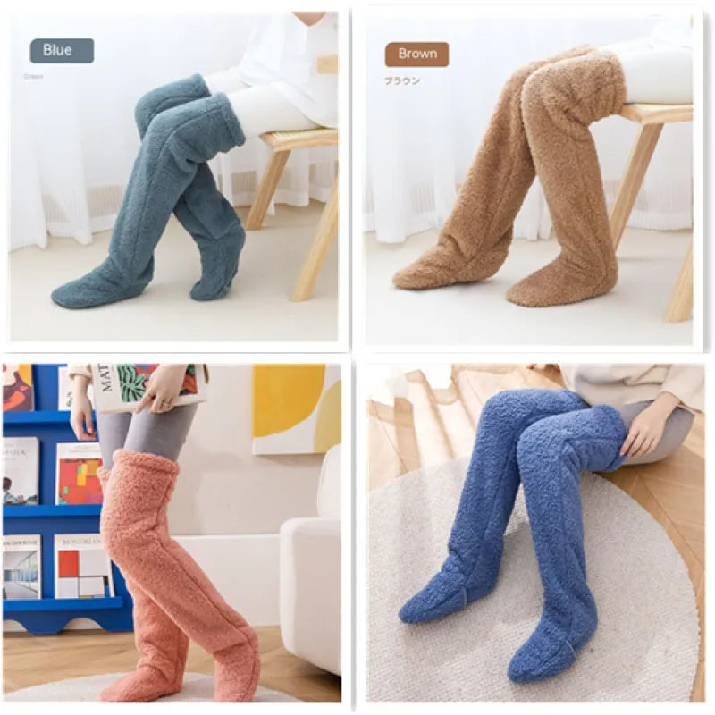 Over Knee High Fuzzy Winter Warm Socks